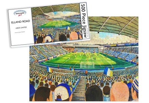  Leeds United FC Elland Road Stadium Fine Art Jigsaw Puzzle 